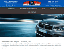 Tablet Screenshot of dent-proof.com